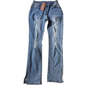 SHEIN Curvy Sexy Jeans Ripped Size Large NWT 28 X 31